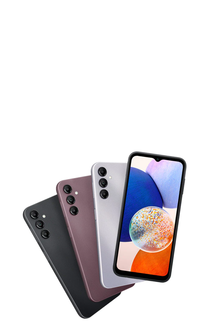 Desain depan dan belakang Realme C55 warna Sunshower
